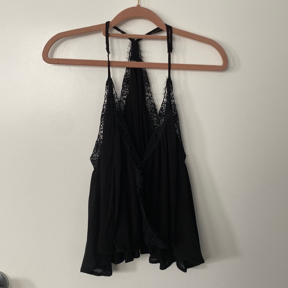 Black Storia Lace Crop Top